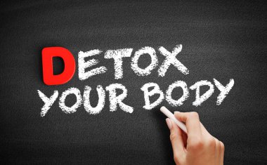 Blackboard üzerinde Detoks Your Body metin