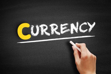 Kara tahtadaki para birimi metni