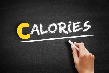 Tahtadaki kalori metni