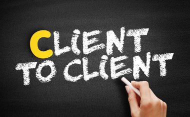 İstemciden İstemci metnine kara tahtada