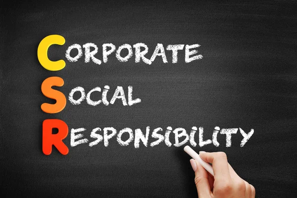 RSE - Texto sobre responsabilidad social de las empresas —  Fotos de Stock