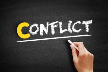 Kara tahtada çakışma metni