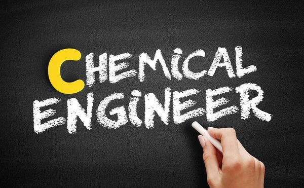 Chemical engineer text on blackboard — Stock Photo, Image