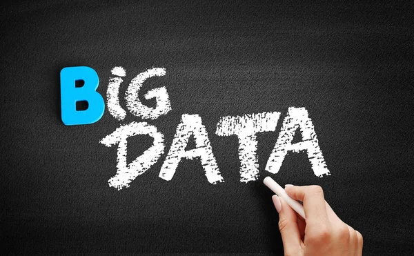 Big Data text on blackboard — Stock Photo, Image