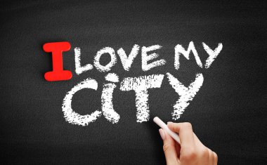 Ben tahta üzerinde benim şehir metin seviyorum