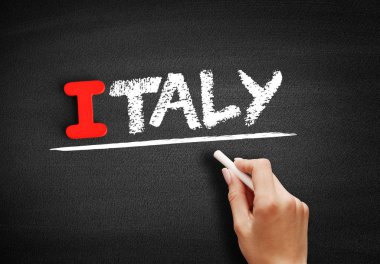 Tahtaüzerinde İtalya metin