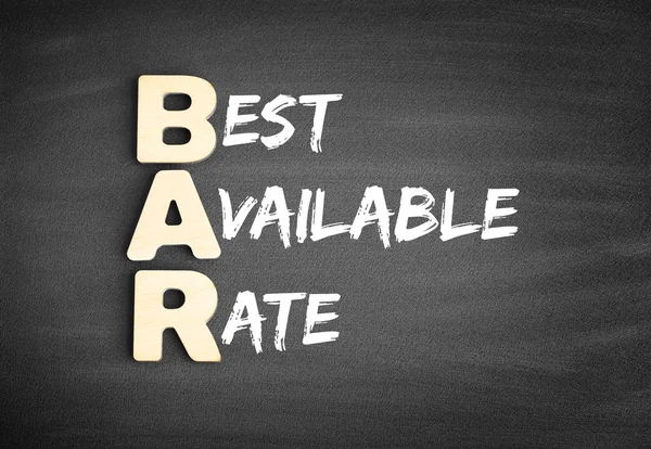 BAR - Best Available Rate acronym on blackboard