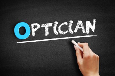 Tahta üzerinde gözlükçü metin