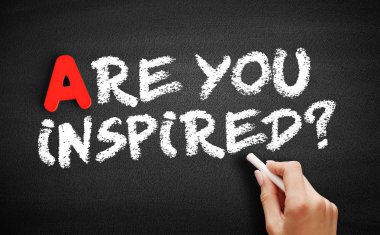 İlham mı verdiniz? kara tahtadaki metin