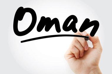 Umman marker ile yazma el