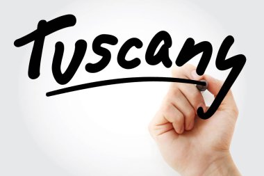 Tuscany marker ile yazma el