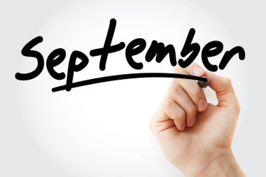 Eylül marker ile yazma el