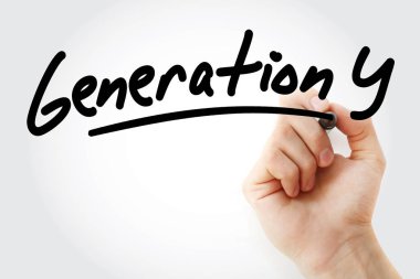 Generation Y marker ile yazma el