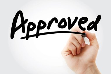 El onaylandı marker ile yazma