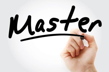 El Master marker ile yazma