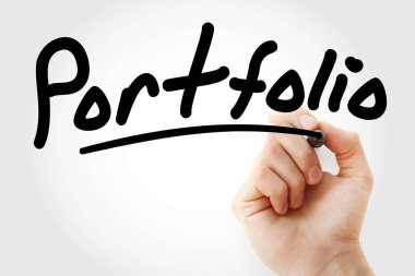 İşaretli el yazması Portföy metni