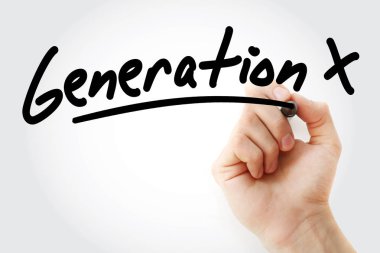 Generation X marker ile yazma el