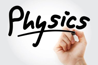 El fizik marker ile yazma