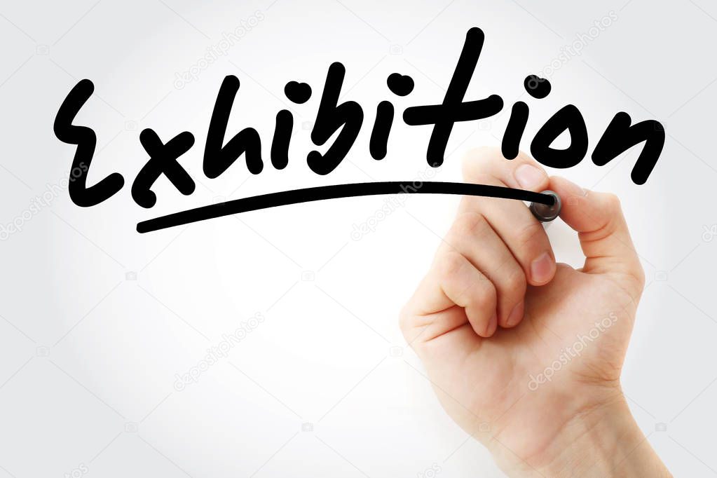Hand writing Exhibition with marker