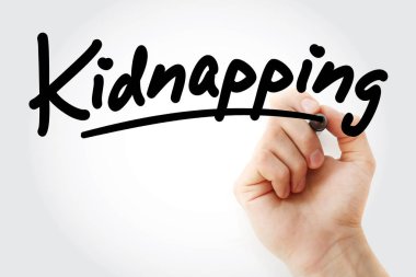 El kaçırılması marker ile yazma