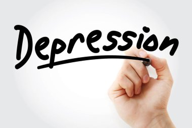 Depresyon marker ile yazma el