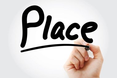 Yer işareti ile yazma el