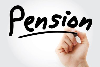 Pension marker ile yazma el