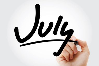 El Temmuz marker ile yazma