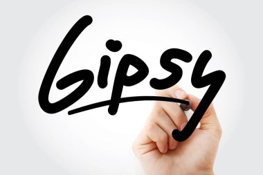 Gipsy marker ile yazma el