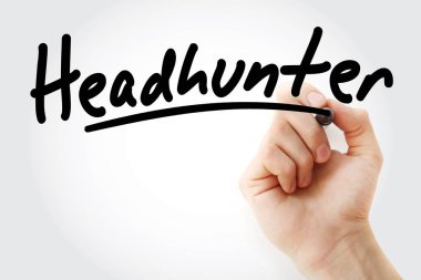 Headhunter marker ile yazma el