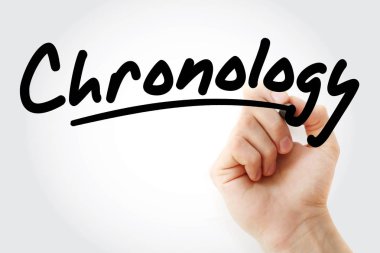 El kronolojisi marker ile yazma