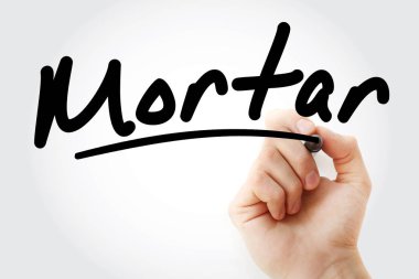 Harç marker ile yazma el