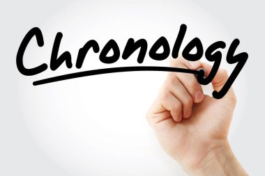 El kronolojisi marker ile yazma