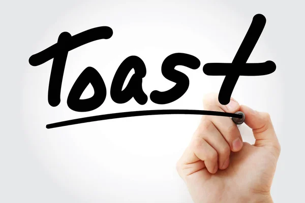 Scrittura a mano Toast con pennarello — Foto Stock