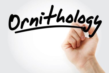 Ornitoloji marker ile yazma el