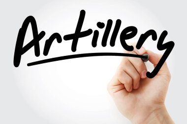 Topçu marker ile yazma el