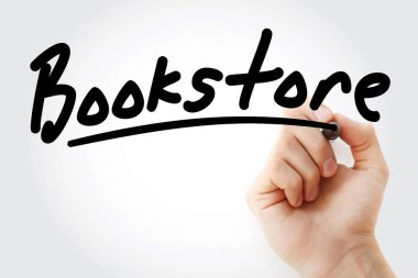 El kitapçı marker ile yazma