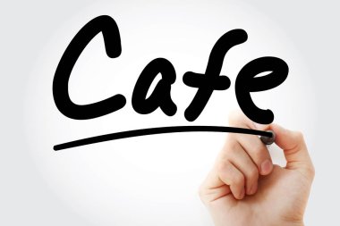 El Cafe marker ile yazma