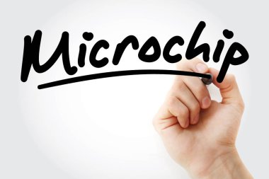 Mikroçip marker ile yazma el