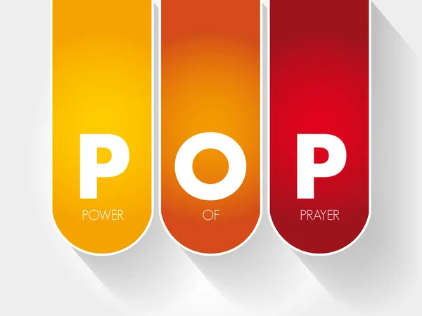 Pop - Duanın Kısaltmasının Gücü — Stok Vektör