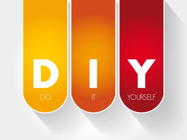 DIY - Do It Yourself acronyme — Image vectorielle
