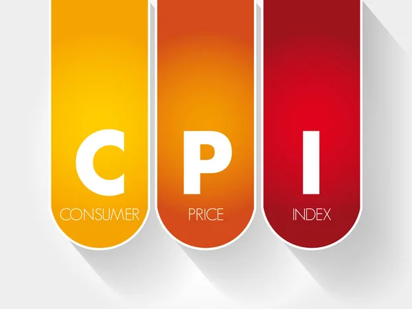 Cpi - 消费物价指数首字母缩略词 — 图库矢量图片