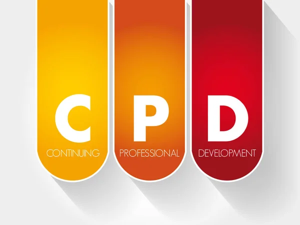 CPD - Continuing Professional Development — Stock Vector