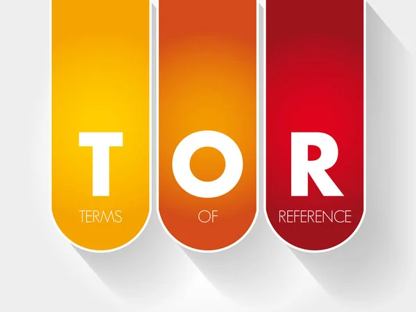 Tor - Mandát akronym — Stockový vektor