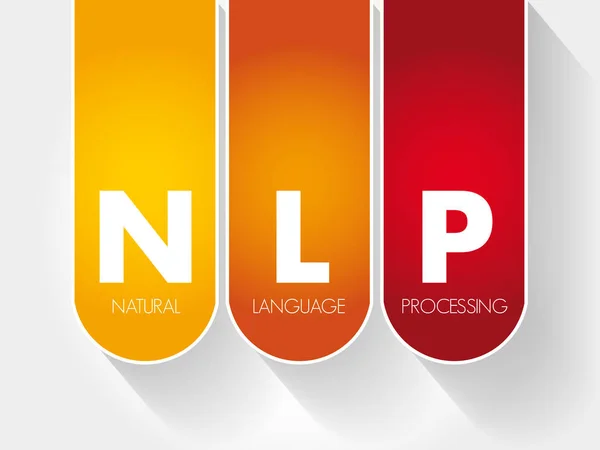 NLP - Akronim Program Linguistik Neuro - Stok Vektor