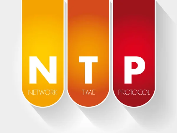 NTP - Akronim Protokol Waktu Jaringan - Stok Vektor