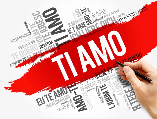 Amo Amo Italiano Diferentes Idiomas Mundo — Fotografia de Stock