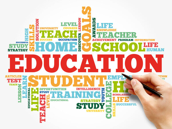 Слово "облачный" коллаж, концептуальный фон