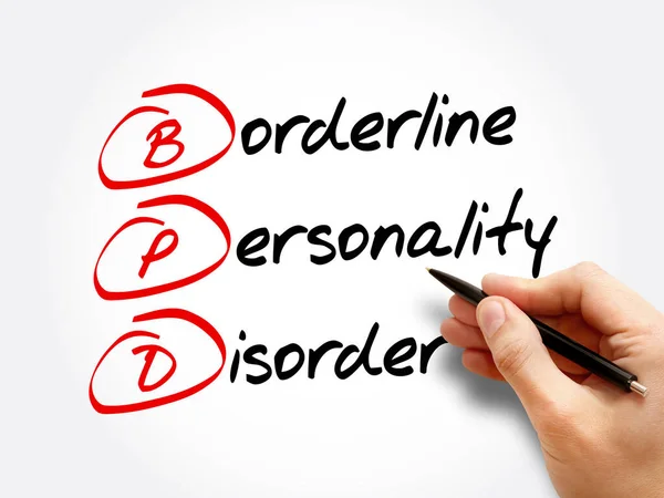 BPD - Borderline Personality Disorder, acronym health concept background