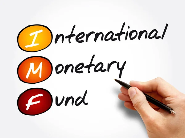 IMF - International Monetary Fund acronym, business concept background